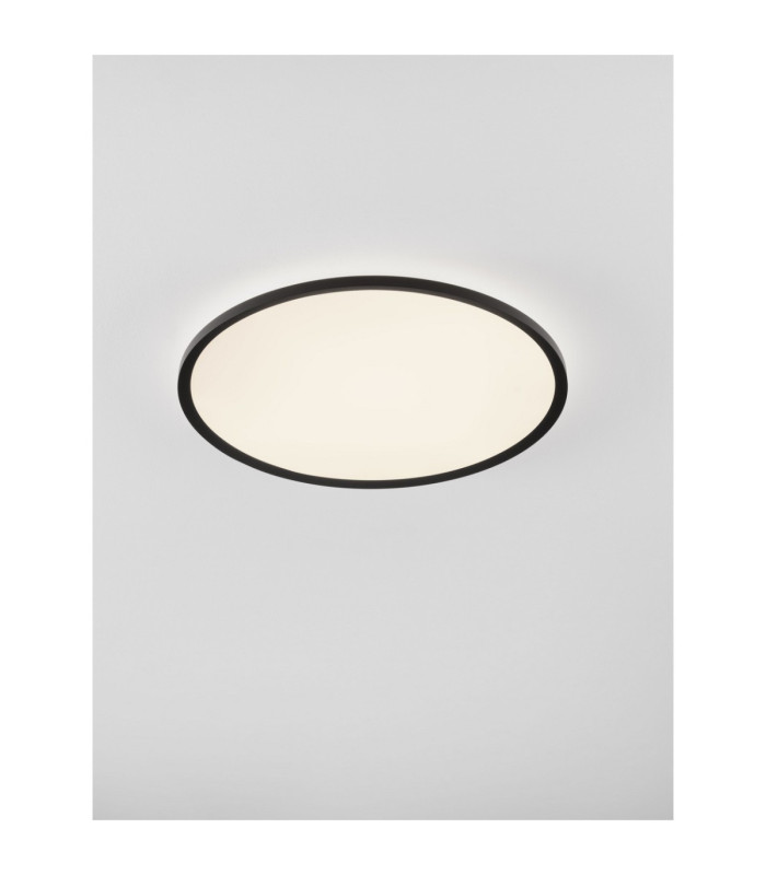 Aoton Integrated LED Semi Flush Ceiling Light Sandy Black Triac Dimmable LED 55W 4661lm 2700-3000K CCT-4