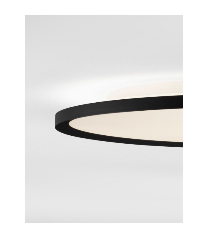 Aoton Integrated LED Semi Flush Ceiling Light Sandy Black Triac Dimmable LED 55W 4661lm 2700-3000K CCT-5