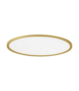 Aoton Integrated LED Semi Flush Ceiling Light Brushed Gold Triac Dimmable LED 55W 4661lm 2700-3000K CCT-1