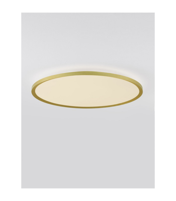 Aoton Integrated LED Semi Flush Ceiling Light Brushed Gold Triac Dimmable LED 55W 4661lm 2700-3000K CCT-4