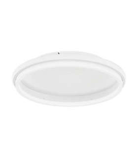 Willow Integrated LED Semi Flush Ceiling Light Sandy White LED 38W 2660lm 3000K-1
