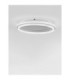 Willow Integrated LED Semi Flush Ceiling Light Sandy White LED 38W 2660lm 3000K-4