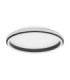 Willow Integrated LED Semi Flush Ceiling Light Sandy Black LED 38W 2660lm 3000K-1