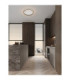 Willow Integrated LED Semi Flush Ceiling Light Sandy Black LED 38W 2660lm 3000K-2