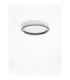 Willow Integrated LED Semi Flush Ceiling Light Sandy Black LED 38W 2660lm 3000K-3