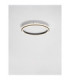 Willow Integrated LED Semi Flush Ceiling Light Sandy Black LED 38W 2660lm 3000K-4