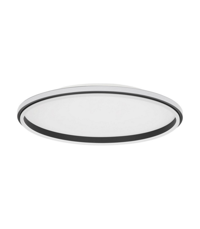 Willow Integrated LED Semi Flush Ceiling Light Sandy Black LED 52W 3120lm 3000K-1