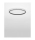 Willow Integrated LED Semi Flush Ceiling Light Sandy Black LED 52W 3120lm 3000K-3