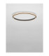 Willow Integrated LED Semi Flush Ceiling Light Sandy Black LED 52W 3120lm 3000K-4