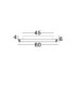 Willow Integrated LED Semi Flush Ceiling Light Sandy Black LED 52W 3120lm 3000K-6