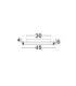 Willow Integrated LED Semi Flush Ceiling Light Gold LED 38W 2660lm 3000K-5
