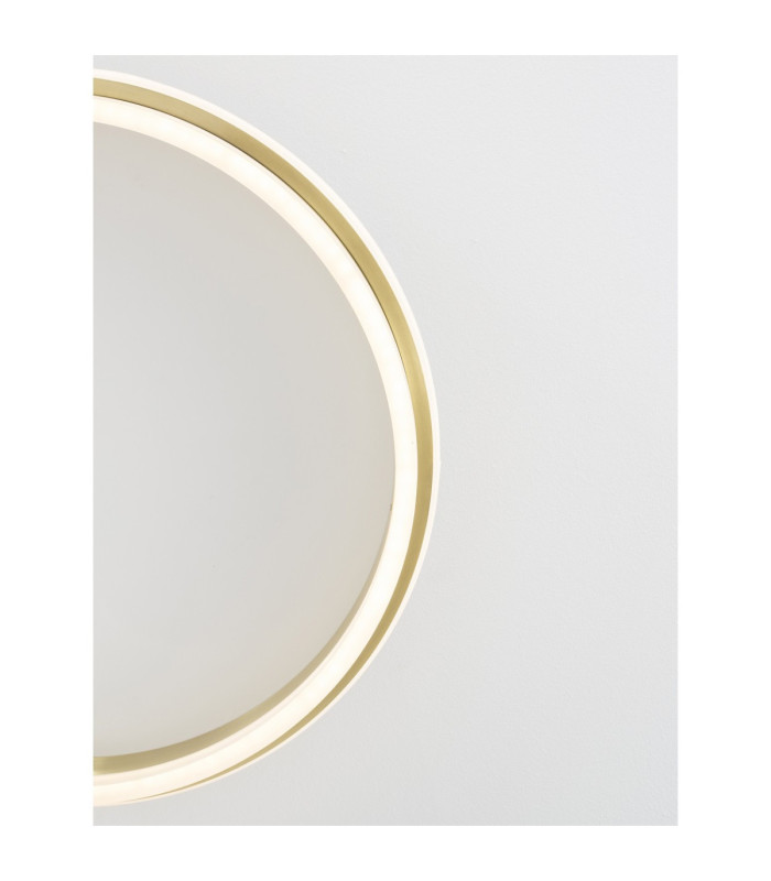 Willow Integrated LED Semi Flush Ceiling Light Gold LED 52W 3120lm 3000K-2