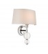 1 Light Indoor Wall Washer Light Polished Nickel Plate, E14 - 1
