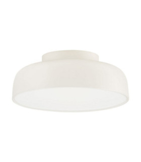 Noelia Bowl Semi Flush Ceiling Light Cream Triac Dimmable LED 27W 1224lm 3000K-1