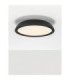 Felicia Flush Ceiling Light Sandy Black Triac Dimmable LED 25W 1765lm 3000K-4