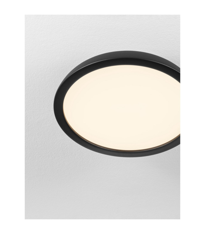 Felicia Flush Ceiling Light Sandy Black Triac Dimmable LED 25W 1765lm 3000K-5
