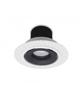 LED Recessed Round Downlight, White/Black, 40 deg. Beam Angle, 840lm, 5000K, IP20, DRIVER NOT INC. - 2