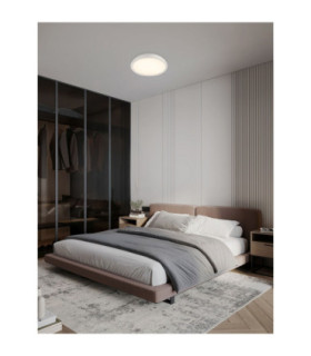 Felicia Flush Ceiling Light Sandy White Triac Dimmable LED 25W 1765lm 3000K-2