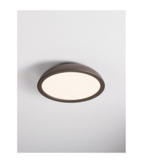 Felicia Flush Ceiling Light Brown Triac Dimmable LED 25W 1765lm 3000K-2