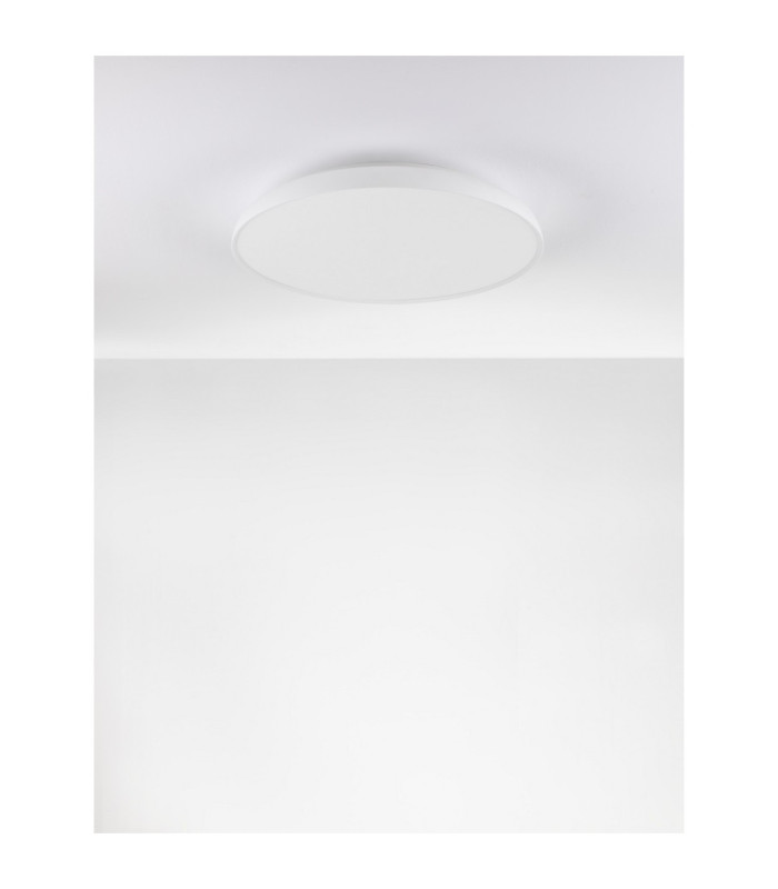 Linus Flush Ceiling Light Sandy White Dimmable LED 50W 3741lm 2700-4000K-3