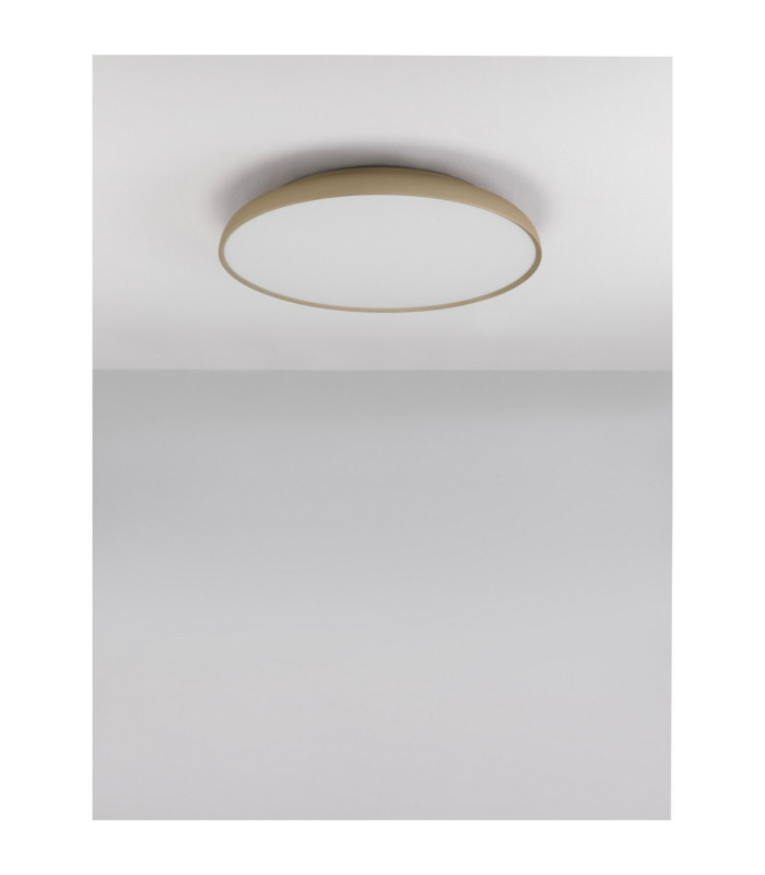 Linus Flush Ceiling Light Champagne Gold Dimmable LED 50W 3741lm 2700-4000K-4