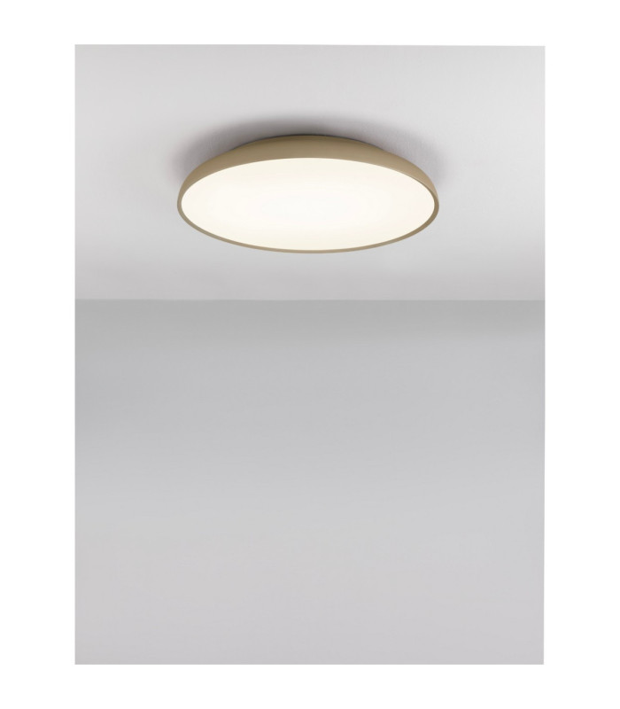 Linus Flush Ceiling Light Champagne Gold Dimmable LED 50W 3741lm 2700-4000K-5