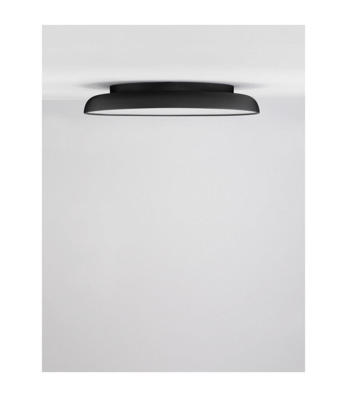 Linus Flush Ceiling Light Sandy Black Dimmable LED 50W 3741lm 2700-4000K-3