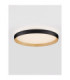 Vomos Flush Ceiling Light Sandy Black Wood Triac Dimmable LED 36W 3157lm 2700-3000-4000K CCT-4