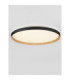 Vomos Flush Ceiling Light Sandy Black Wood Triac Dimmable LED 55W 4760lm 2700-3000-4000K CCT-4