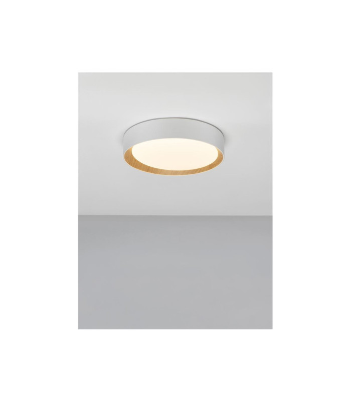 Stake Flush Ceiling Light Sandy White Triac Dimmable LED 30W 1717lm 3000K-2