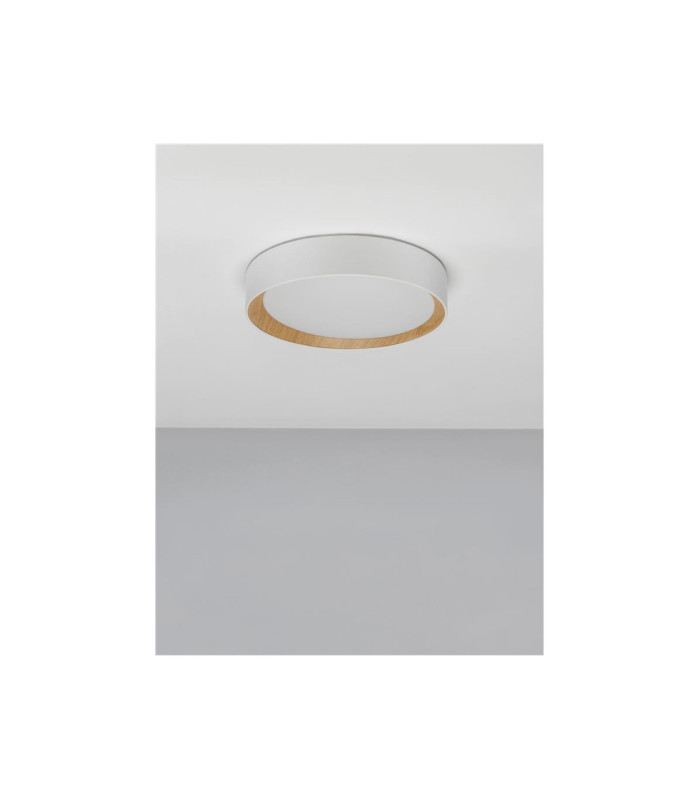 Stake Flush Ceiling Light Sandy White Triac Dimmable LED 30W 1717lm 3000K-3