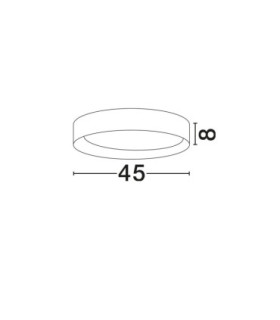Stake Flush Ceiling Light Sandy White Triac Dimmable LED 40W 2312lm 3000K-2