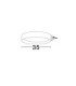 Stake Flush Ceiling Light Sandy Black Triac Dimmable LED 30W 1717lm 3000K-2