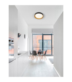 Stake Flush Ceiling Light Sandy Black Triac Dimmable LED 40W 2312lm 3000K-2
