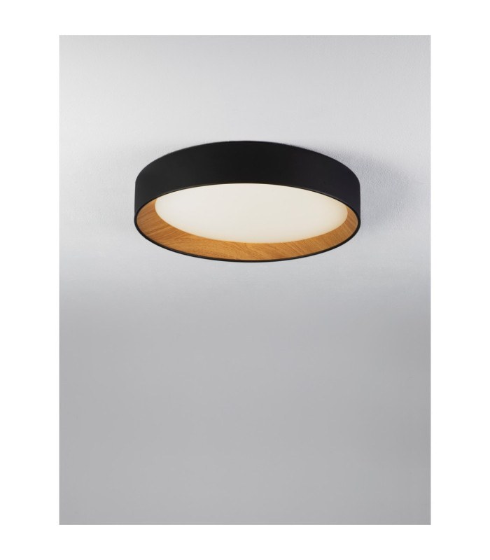 Stake Flush Ceiling Light Sandy Black Triac Dimmable LED 40W 2312lm 3000K-4