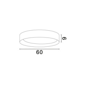 Stake Flush Ceiling Light Sandy Black Triac Dimmable LED 50W 3166lm 3000K-2