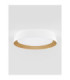 Sigi Flush Ceiling Light Sandy White Wood Triac Dimmable LED 40W 3081lm 3000K-3