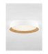 Sigi Flush Ceiling Light Sandy White Wood Triac Dimmable LED 40W 3081lm 3000K-4