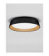Sigi Flush Ceiling Light Sandy Black Wood Triac Dimmable LED 40W 3081lm 3000K-3
