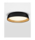 Sigi Flush Ceiling Light Sandy Black Wood Triac Dimmable LED 40W 3081lm 3000K-4