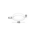 Sigi Flush Ceiling Light Sandy Black Wood Triac Dimmable LED 40W 3081lm 3000K-6