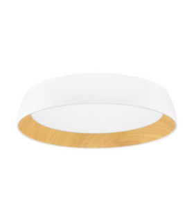 Sigi Flush Ceiling Light Sandy White Wood Triac Dimmable LED 50W 4201lm 3000K-1