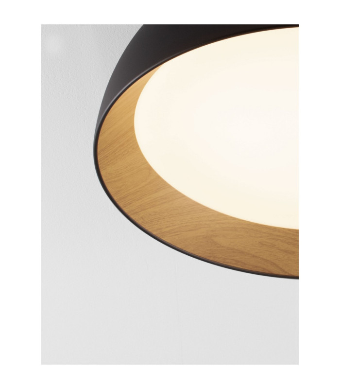 Sigi Flush Ceiling Light Sandy Black Wood Triac Dimmable LED 50W 4201lm 3000K-5