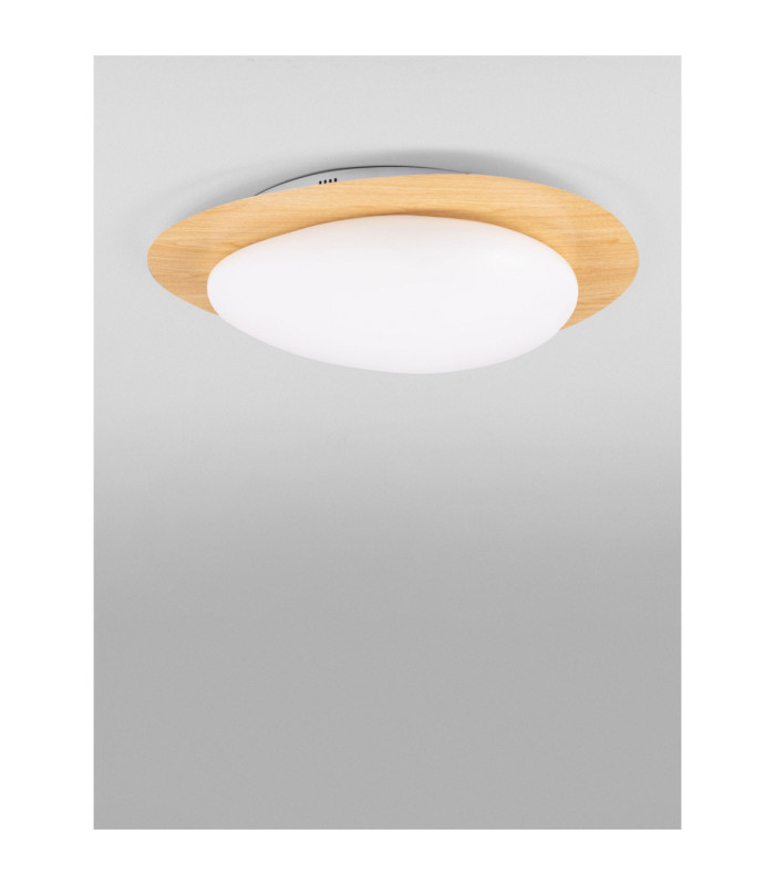 Nimbus Decorative Flush Ceiling Light Wood Finishing Triac Dimmable LED 29W 2383lm 3000K-3