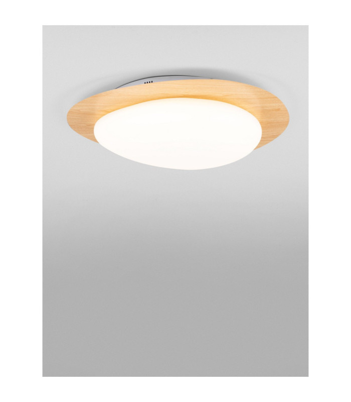 Nimbus Decorative Flush Ceiling Light Wood Finishing Triac Dimmable LED 29W 2383lm 3000K-4