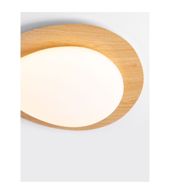 Nimbus Decorative Flush Ceiling Light Wood Finishing Triac Dimmable LED 29W 2383lm 3000K-5