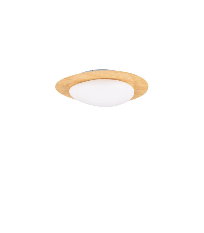 Nimbus Decorative Flush Ceiling Light Wood Finishing Triac Dimmable LED 21W 1572lm 3000K-1