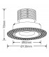 LED Recessed Round Downlight, White/Gold, 25 deg. Beam Angle, 760lm, 3000K, IP20, DRIVER NOT INC. - 3