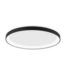 Pertino Integrated LED Semi Flush Ceiling Light Sandy Black Triac Dimmable LED 30W 1785lm 2700K-1