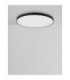 Pertino Integrated LED Semi Flush Ceiling Light Sandy Black Triac Dimmable LED 30W 1785lm 2700K-4